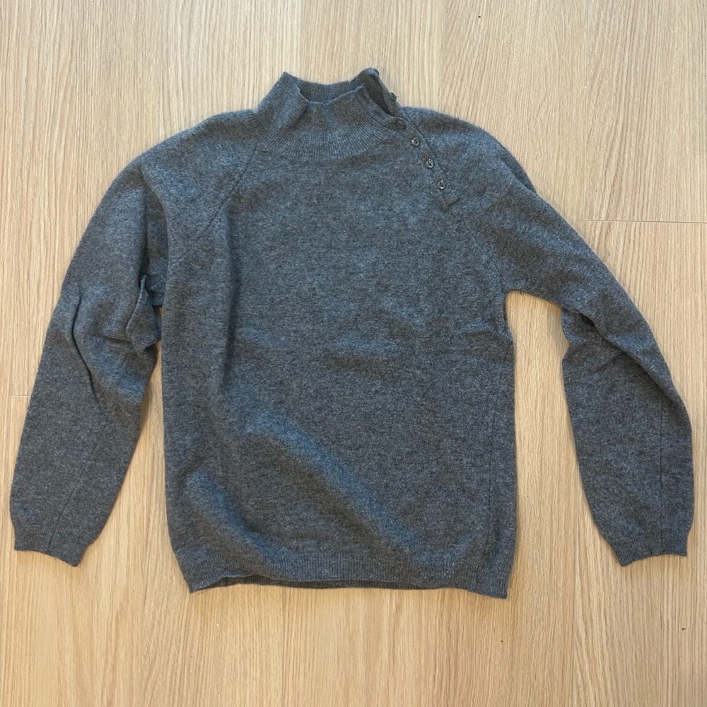 Benetton Italy Wool Sweater Grey